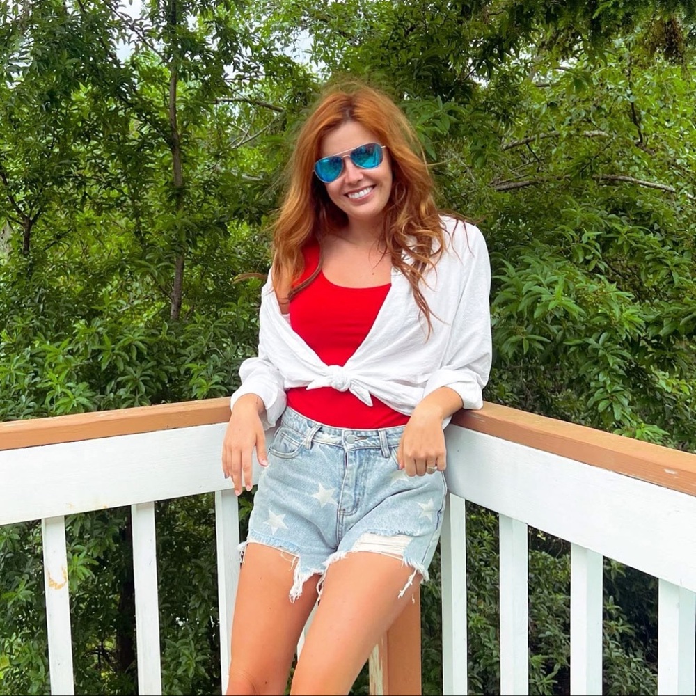Star Denim Shorts
